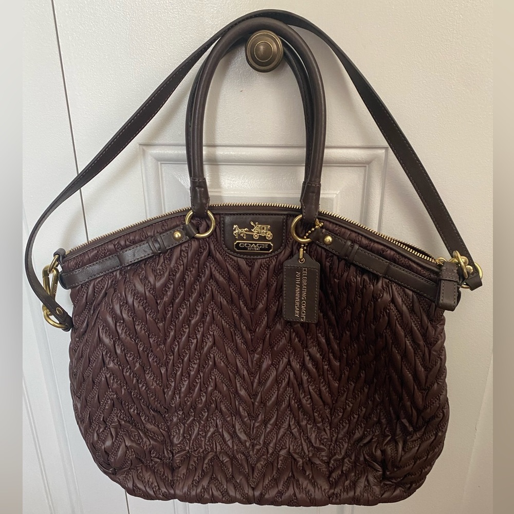 NWOT Coach 70th Anniversary Quilted Satchel